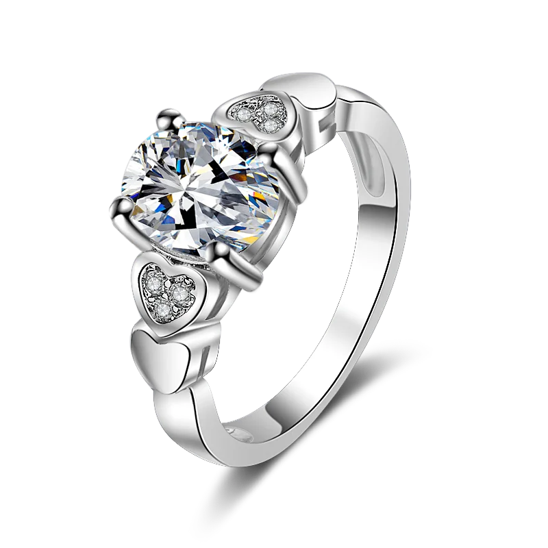 

Wholesale YaYI Fine Jewelry Fashion Princess Cut White Cubic Zirconia Silver Color Engagement Wedding Party Lovers Rings