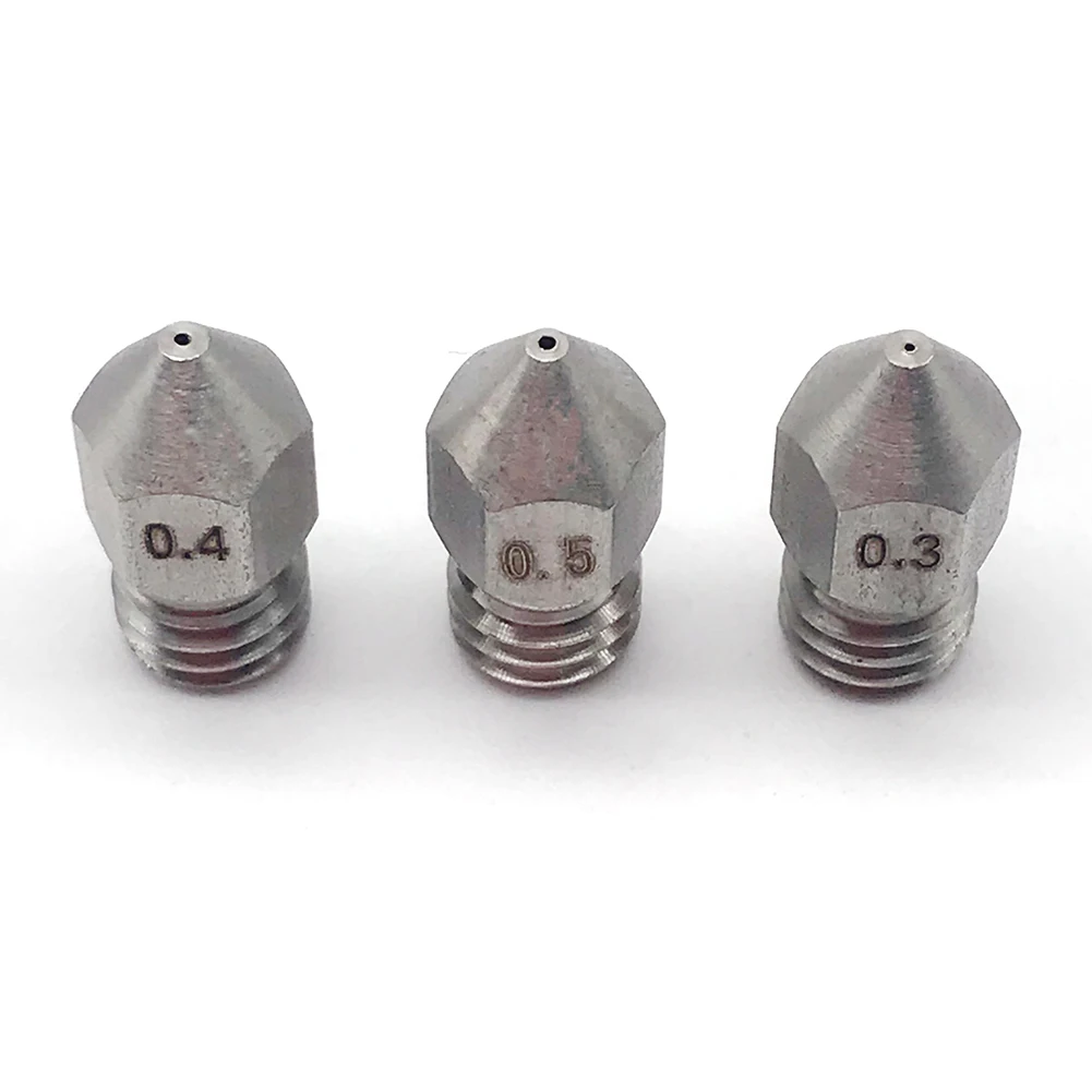 

Stainless Steel Nozzle 0.4/0.5/0.6mm Extruder Print Head for 3D Printer MK8 VH99