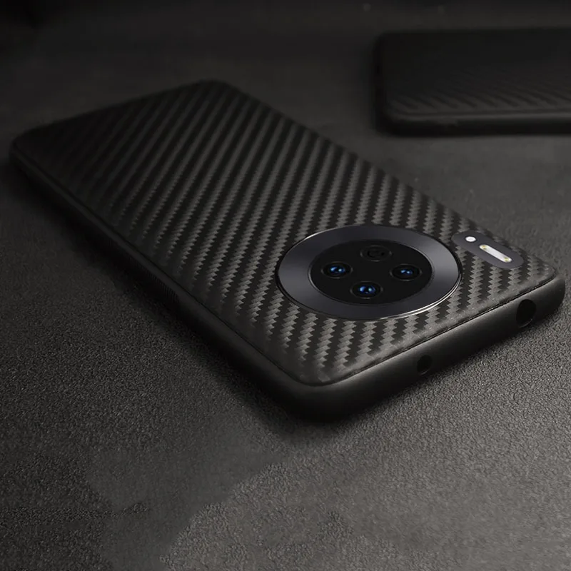 Крутой клетчатый текстурный чехол для телефона Huawei Mate 30 Pro тонкий мягкий матовый