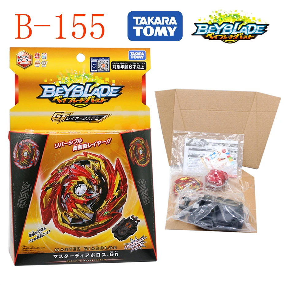 Оригинальная вращающаяся игрушка TAKARA TOMY Beyblade GT B155 Lord Dragon Diaporos B157 B155|Волчки| |