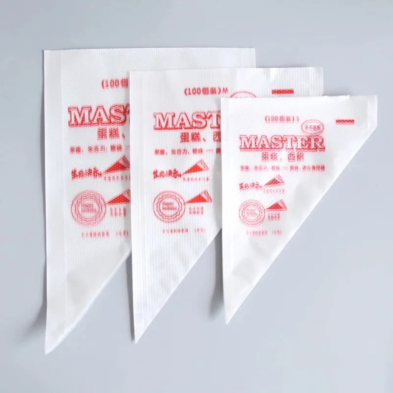 

Thickened Disposable Flower Bag Repeated Use Of Flower Bag Cake Decorating Mouth Tool Set Large, Medium And Small 100