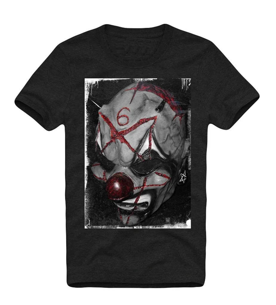 

T-SHIRT EVIL CLOWN 666 PENTAGRAM SLIPKNOT CONCERT TOUR AN 1743a