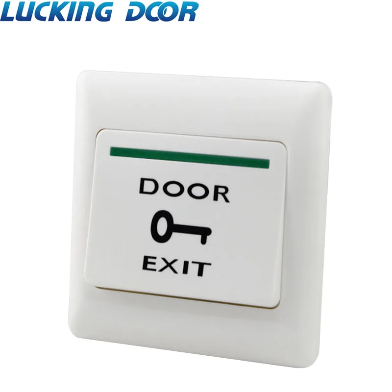 LUCKING DOOR Push Exit Button Door Release Switch for Access Control System-White |
