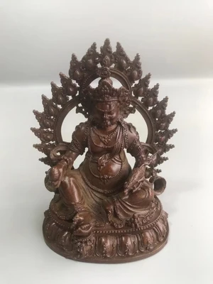 

Retro yellow God of wealth Buddha home decoration