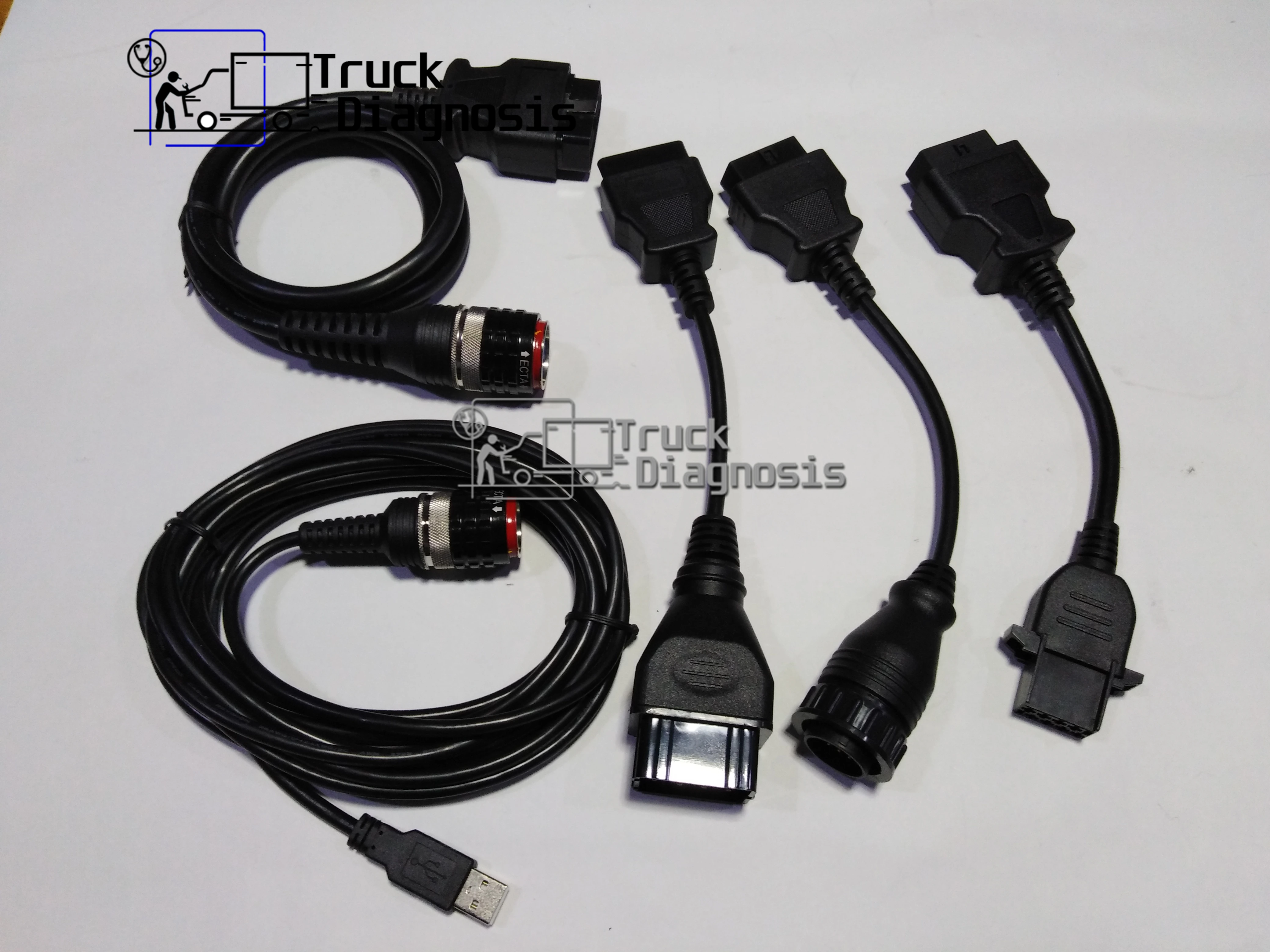 Vocom 88890300 5 кабелей для грузовиков volvo Vcads диагностический инструмент сканер vocom