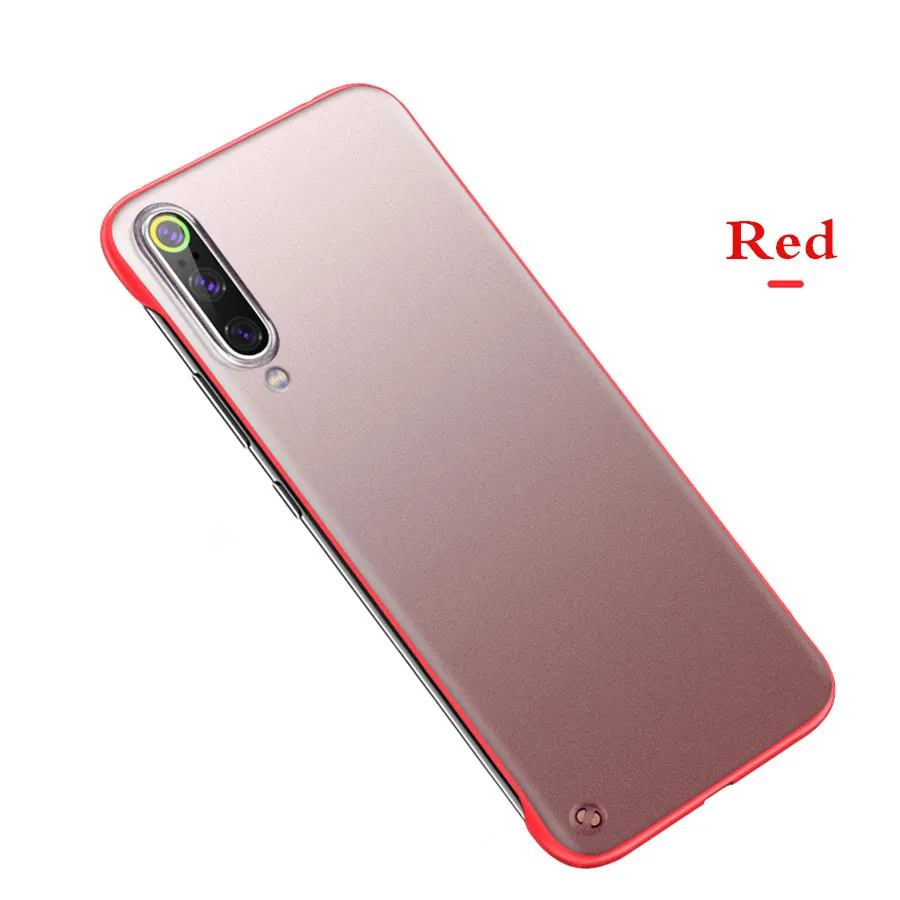 Red mi Примечание 6 7 8 Pro 6A 7 7A K20 тонкий прозрачный матовый чехол для Xiaomi mi 8 9 SE 9T A2 A3 Lite CC9E CC9 чехол жесткая задняя панель из поликарбоната - Цвет: Red