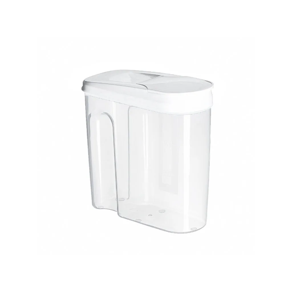 Крупы ящик для хранения Кухня пищевой для зёрен контейнер для риса популярная кухня Портативный контейнер-Органайзер - Цвет: White(S)