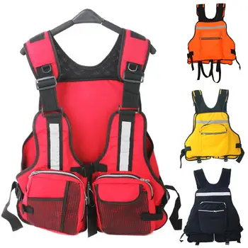 

Adult Life Saving Buoyancy Jacket Reflective Swimming Boating Drift Fishing Vest