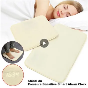 

Digital Clock Carpet Bell Lazy Alarm Clocks Bedroom Anti Slip Electronic Bell Soft Mat Wear Resisting Sensitive Touch Sensor New