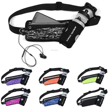 

Lightweight Men Women Running Waist Bag Mountain Bike Riding Sport Waist Kettle Bags Hiking Running Mobile Phone Packs