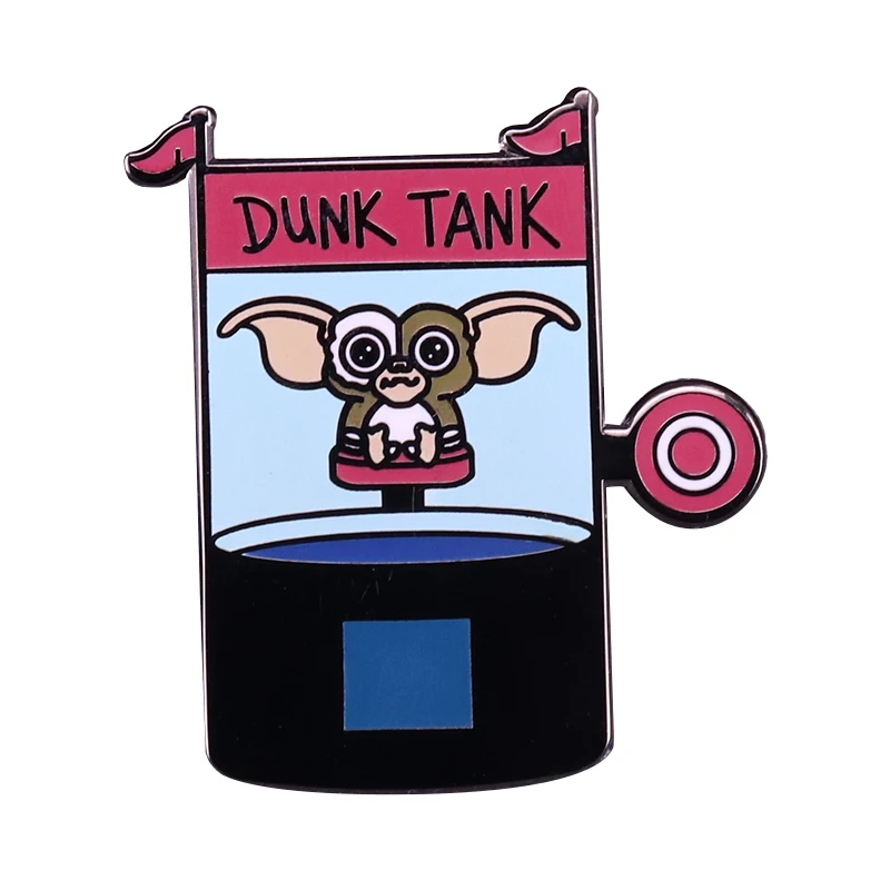 Gizmo dunk tank эмалированный штифт Ретро 80s Gremlins вентиляторы Новинка Рождественский