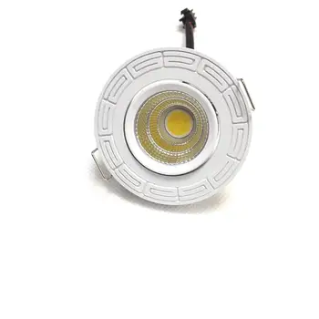 

10 Stück 3 W cut size 45mm white LED Mini Einbauleuchte Round verstellbarer Spot Deckenlampe 95-265V LED-Schrankleuchte