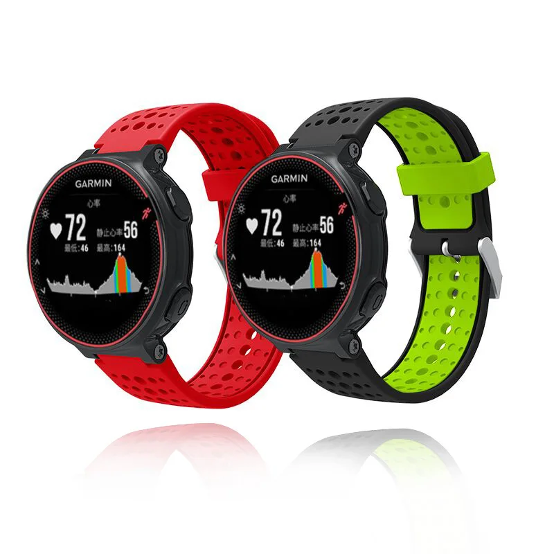 Ремешок силиконовый для Garmin Forerunner 235 220/230/235/620/630/735XT/235Lite 16 мм | Электроника