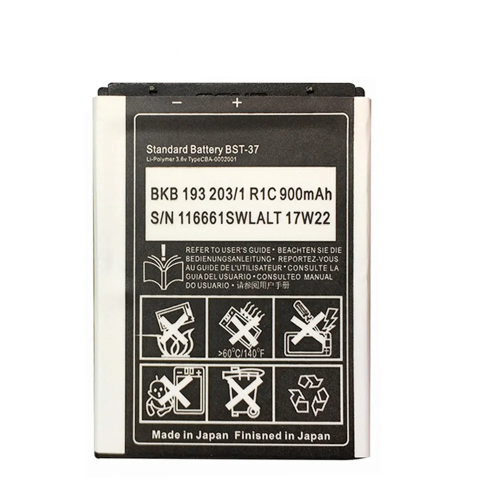 BST 37 3.7V 900mAh Replacement Phone Battery For Sony Ericsson K608i