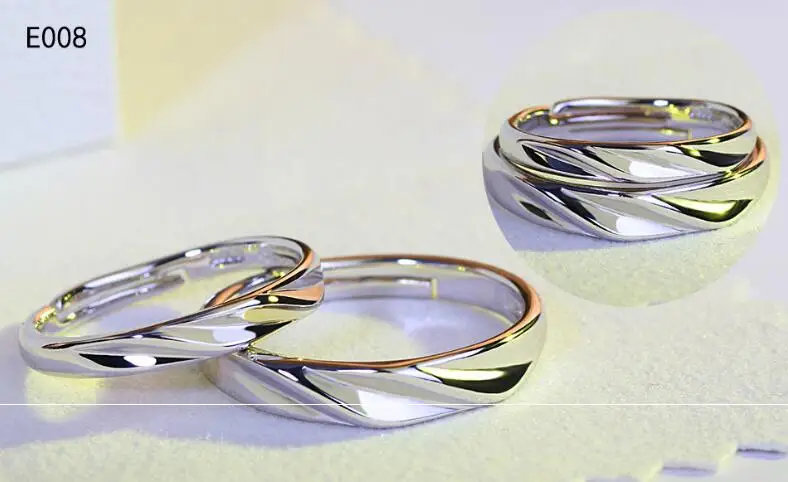 Mossovy серебряное кольцо в форме сердца для влюбленных, обручальное кольцо с буквами для женщин, циркониевое кольцо, ювелирное изделие, Anillos Mujer - Цвет основного камня: RZ02-E008