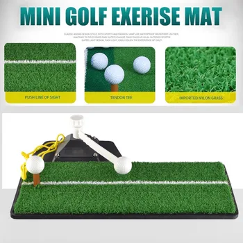 

Indoor Golf Practice Mat Residential Training Artificial Grass Golf Exercise Rubber Holder Golf Mat Sport Toy for Beginer#L25