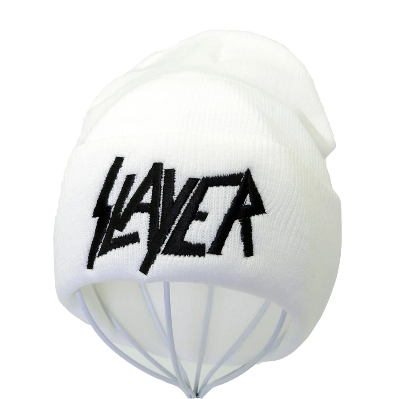 Рок группа Slayer зимние трикотажные изделия теплые женские буквы вышивка YT шапочка унисекс рок шапка хип-хоп уличные лыжные береты-кепки