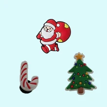 Breloques de créateur pour enfants, 1 pièce, Jibz, décorations de chaussures, accessoires, breloques de chaussures, Jeans de noël, crocs 