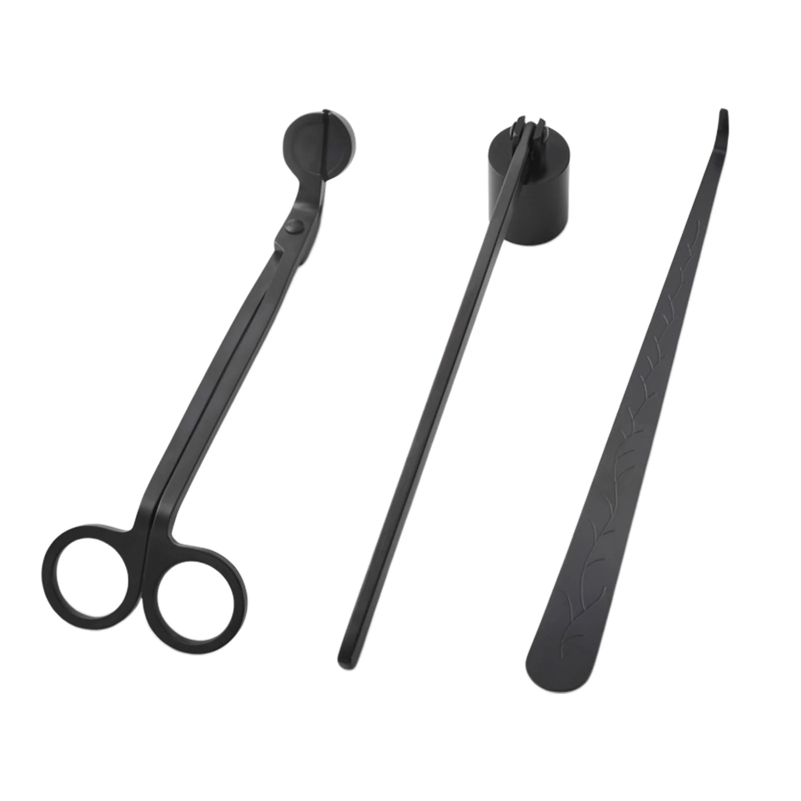 3 In 1 Candle Tools Set, Candle Wick Trimmer, Candle Cutter, Candle  Snuffer, Candle Wick Dipper Accessory Set - Black