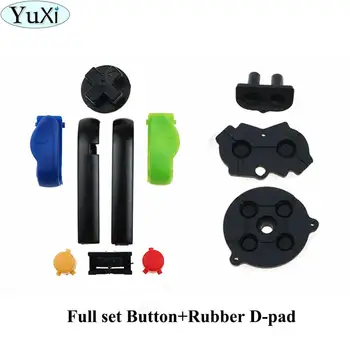 

YuXi AB Colorful LR Keys Keyboards for Gameboy Advance Keys Frame for GBA D Pads Power ON OFF Keys + Rubber Button D-Pad