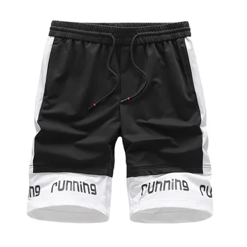 

Thin Section Men Middle Waist Beach Pants Straight Cylinder 5 Points Pants Big Code Leisure Joker Shorts