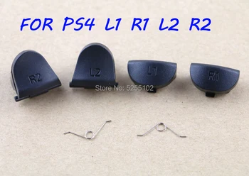 

100sets for Playstation 4 Controller Button L1 R1 L2 R2 with springs replacement for PS4 Controller Buttons Kit JDS-001 JDS-011