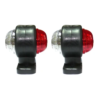 

2pcs 12v-24v Universal Truck Trailer Tail Light Side Marker Indicators Light Lamp Small Lights Edge Lights Signal Lights A30
