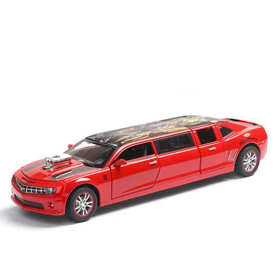 Горячая 1:32 Chevrolet расширенная версия сплава модель, моделирование классический звук и свет оттяните назад сувенирная модель - Цвет: Зеленый