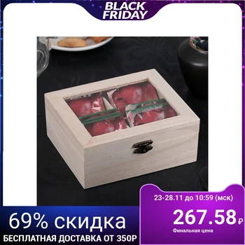 

Box for storing tea bags "Ceylon", 16x14.5x6.5 cm, 4 cells
