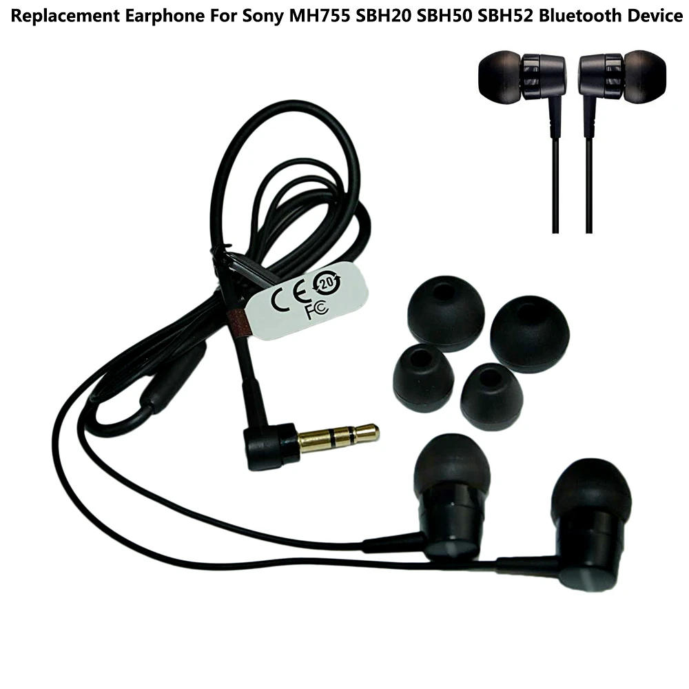 Ghh Replacement Earbuds Headset Earphone For Sony Mh755 Sbh Sbh50 Sbh52 Sbh54 Mw600 In Ear Mp3 Outdoor Bluetooth Device Black Bluetooth Earphones Headphones Aliexpress