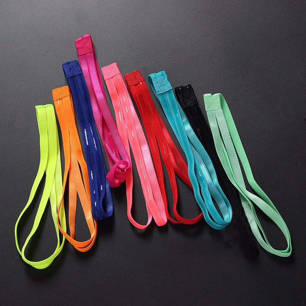 Candy Color Women Headband Sweatbands Yoga Hair Bands Sports Headband Anti-slip Elastic Rubber Headwrap Hair Accessories 1PC