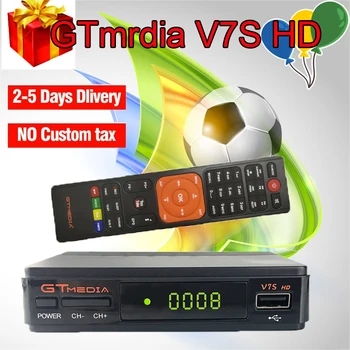 

receptor satelite gt media v7S HD Satellite receiver FTA TV Receiver + 3years cccam+USB WiFi Youtube Freesat v7 Brazil no taxes
