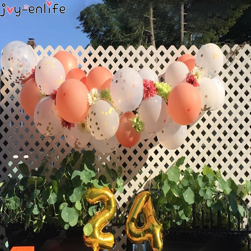 

Joy-Enlife 20pcs Rose Gold Balloons Set Gorgeous Ballon Birthday Decoration Party Wedding Anniversary Decoration Wedding Balloon