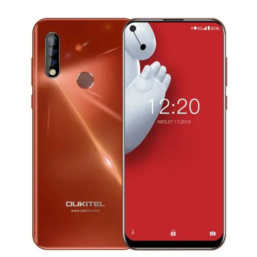 OUKITEL C17 телефон 3 Гб 16 Гб 6,35 "19,5: 9 Android 9,0 MTK6765 четырехъядерный 5.0MP + 13.0MP распознавание лица отпечаток пальца 4G LTE мобильный телефон