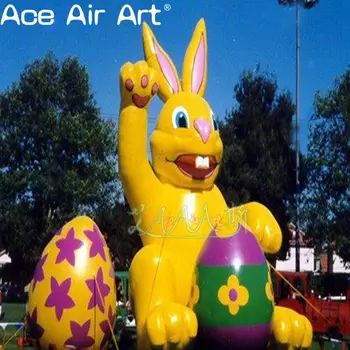 Billige HeiĂer Verkauf Neue Design Riesigen Aufblasbaren Kaninchen/hase Mit Ostern Ei, Aufblasbare Ostern Kaninchen FĂŒr Ostern Hof Dekorationen