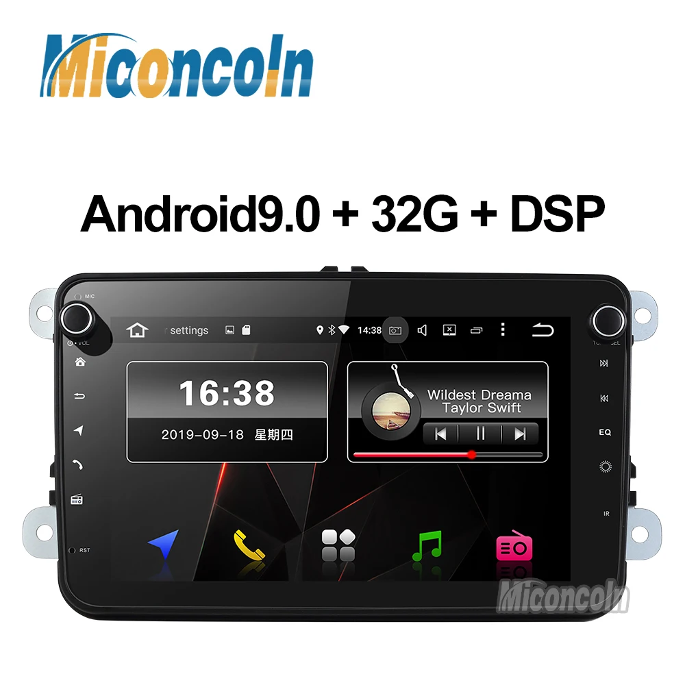 PX30 2 32G android 9 0 DSP dvd GPS навигация для VW polo g a yeti superb rapid gps din|Мультимедиаплеер авто| |