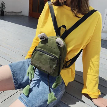 

2019 new ladies canvas backpack Korean version travel backpack women's