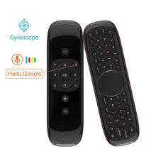 W2 Fly Air mouse голосовой пульт дистанционного управления микрофон 2,4G Беспроводная мини клавиатура гироскоп для Smart Android tv box Projecter pk mx3