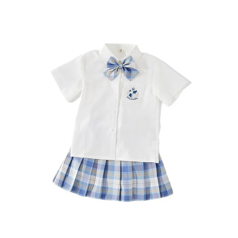 

New Summer Baby Girls Clothes Children Cotton T-Shirt Plaid Skirt 2Pcs/Sets Toddler Casual Costume Kid Infant Fashion Sportswear