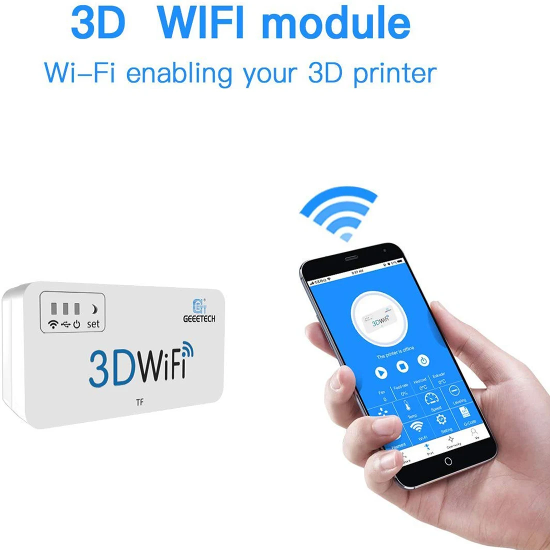 5 В DC мини Мощный 3D WiFi модуль поддержка tf-карты для дистанционного управления 3d принтер 3d принтер запчасти и аксессуары