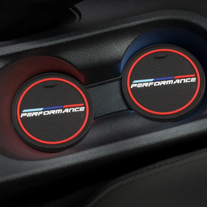 

2X Car Interior Water Cup Bottle Holder Anti-slip Pad Mat for Bmw M Power Stickers X1 X3 X4 X5 X6 X7 E46 E90 F20 E60 F10 F30 E48