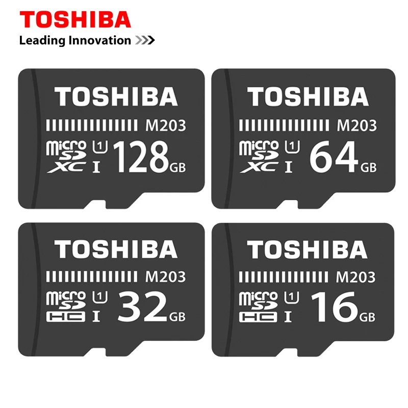 TOSHIBA Micro SD карта класс 10 M203 16 ГБ 32 ГБ Оригинальная Карта памяти SDHC SDXC 64 Гб 128 ГБ TF карта до 98 МБ/с./с флеш-карта для телефона