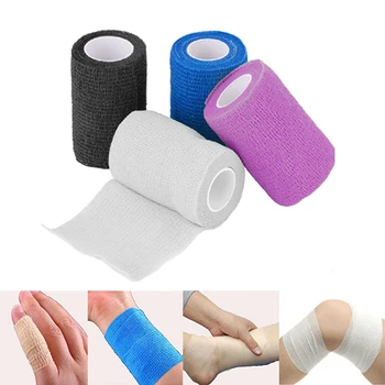 

1 Pcs 5cm*5m Self-Adhesive Elastic Bandage Health Care Tape Breathable First Aid Nonwoven Cohesive Wound Tourniquet