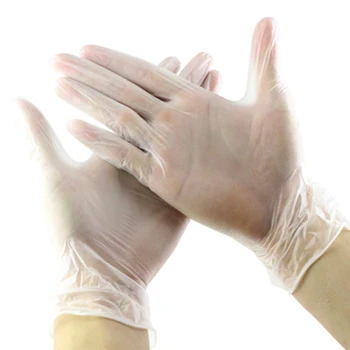 

100-Pack Baking Gloves Disposable Food-Grade Transparent PVC Protective Household Cleaning Tools