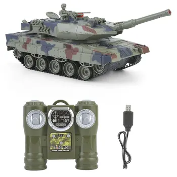 

Kids 778-1/2/3/4 Simulation 1:24 RC Battle Tank Toys Crawler Light Remote Control Heavy Machine Tanks Toys For Children Gift