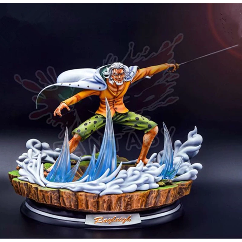 ワンピース銀レイリー像バスト全長肖像gkアクションフィギュアコレクタブルモデルおもちゃ箱 33 センチメートルq276 Null Aliexpress