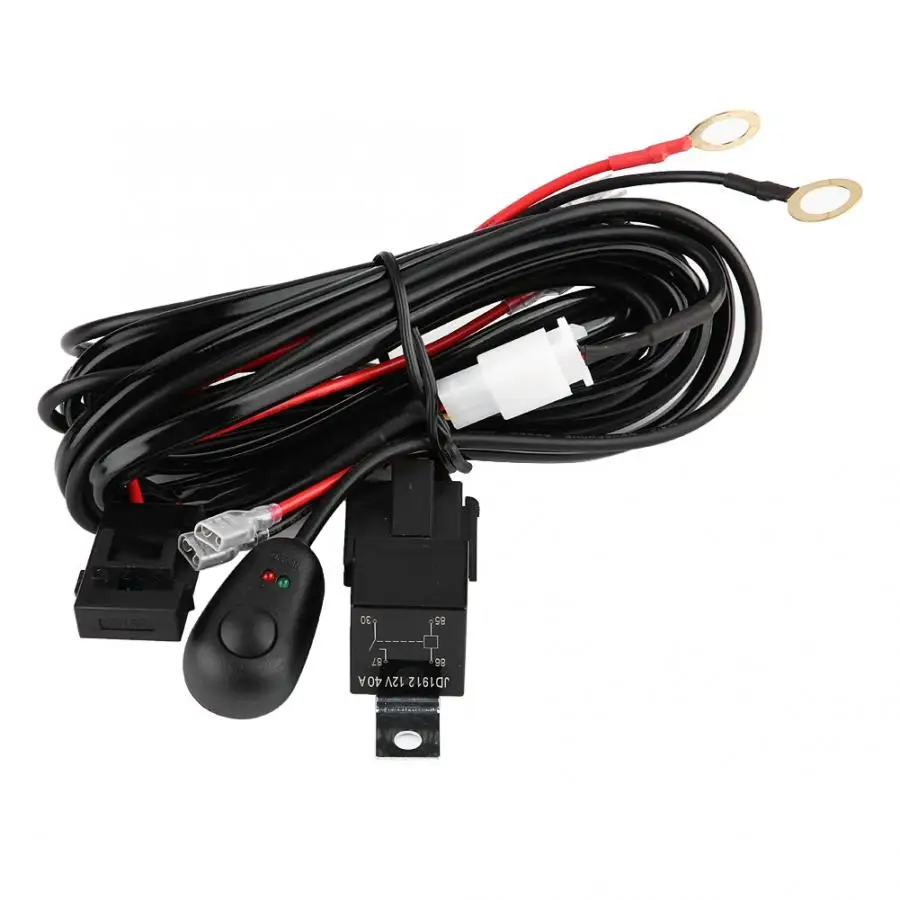12/24V 250W 40A Светодиодная лампа для автомобиля свет проводки выключатель проводки реле 16AWG кабельный жгут для Светодиодный свет лампы