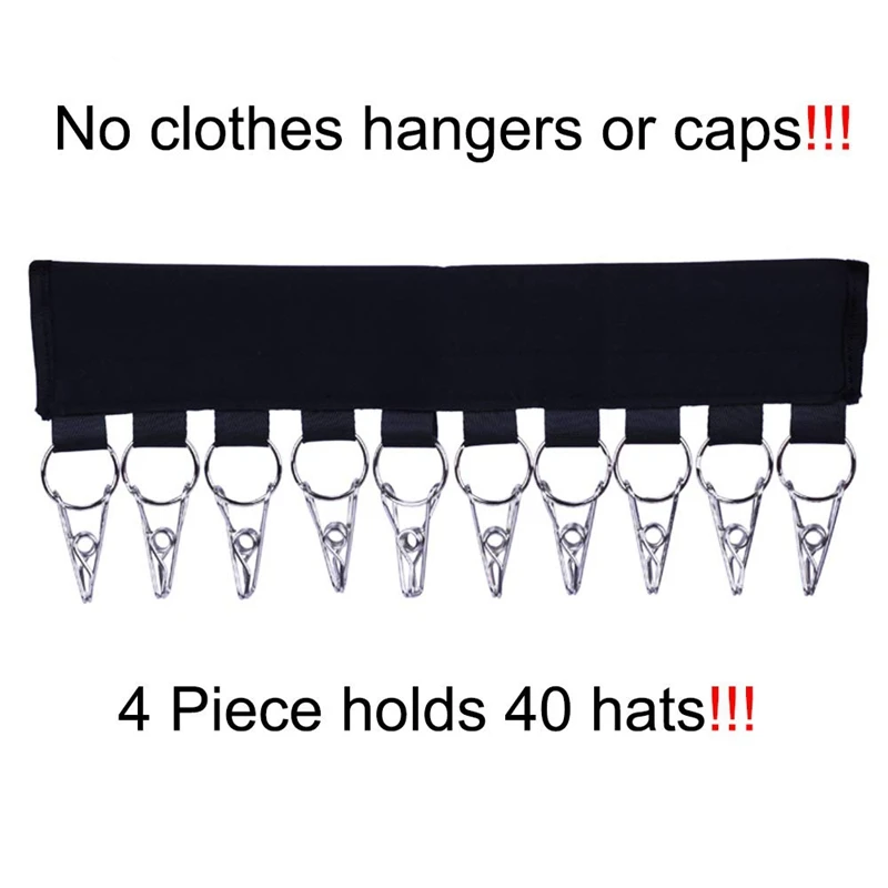 Вешалка-органайзер для шляп, 10 держатель на бейсбольную кепку, хранение шляп для шкафа-смените вешалку для одежды на вешалку для шаровой кепки-Органайзер