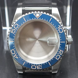 Men's 40mm Luxury Watch with Ceramic Bezel and Sapphire Glass for Miyota 8215 (Blue rose 1)