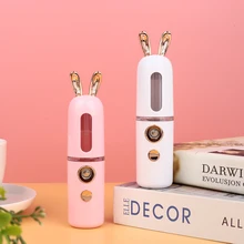 Электрический аппарат для проведения спа-процедур для лица 30 мл мини-кролик увлажняющий Распылитель для лица небулайзер красота уход за кожей вода туман тело увлажнитель лица